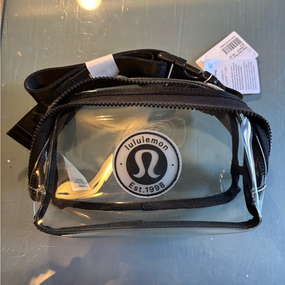 lululemon athletica Black Clear Belt Bag